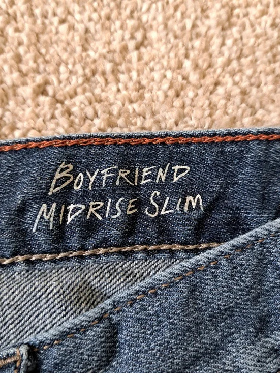 Eddie Bauer Jeans Women's Size 12 Boyfriend Fit Denim Blue Mid Rise Casual - Picture 5 of 14